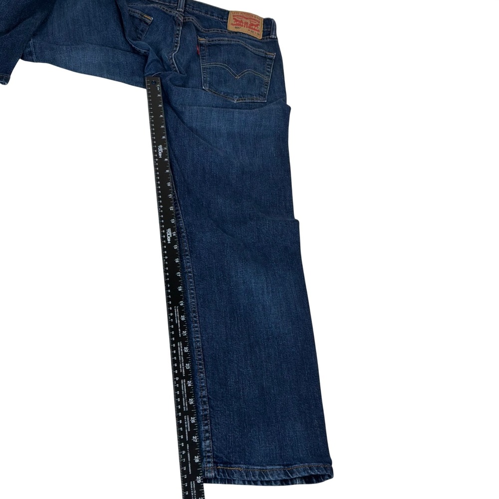 Levi's 505 Regular Fit Jeans Mens 33x30 Blue Good Straight Leg Denim - Picture 9 of 10